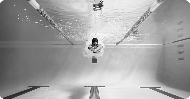 swimmer in a pool