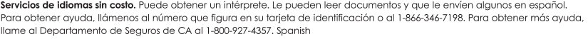 Language Assistance - Spanish